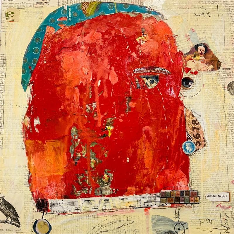 Painting Tête a Roulette by De Sousa Miguel | Painting Raw art Life style