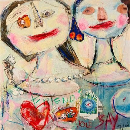 Painting Friends by De Sousa Miguel | Painting Raw art Life style