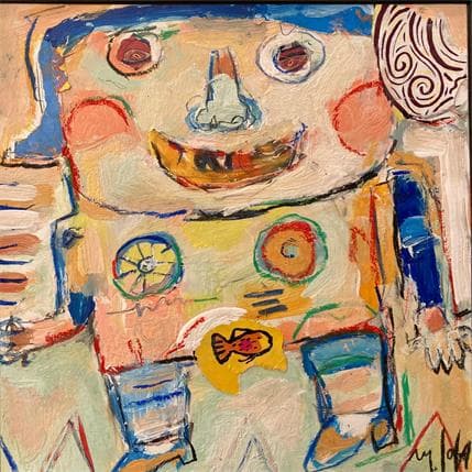 Painting Le petit poisson by De Sousa Miguel | Painting Raw art Life style