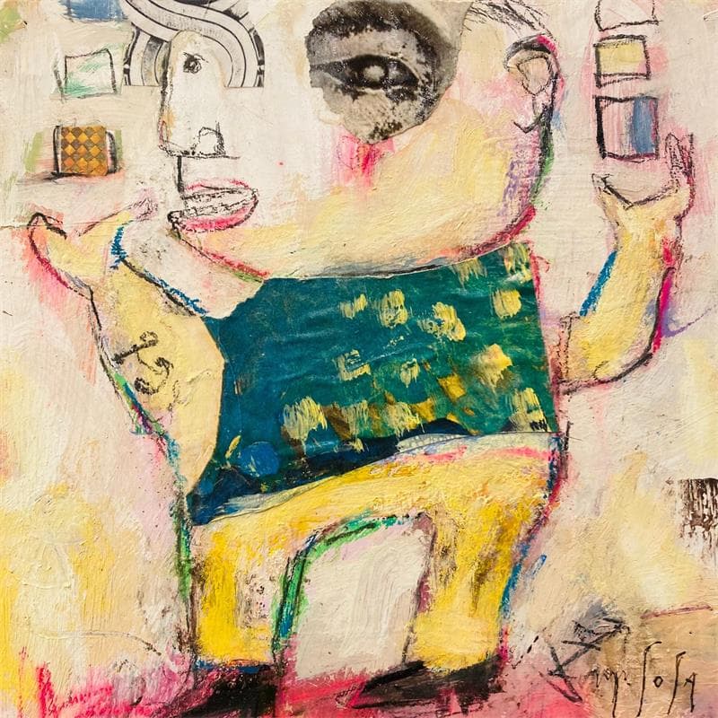 Gemälde 15 von De Sousa Miguel | Gemälde Art brut Alltagsszenen