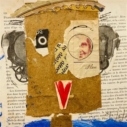 Peinture Un oeil de lune par De Sousa Miguel | Tableau Art Singulier Scènes de vie