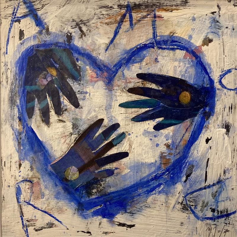 Gemälde A tout cœur von De Sousa Miguel | Gemälde Art brut Alltagsszenen