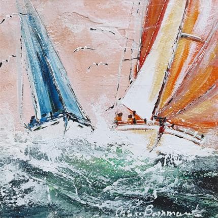 Painting En douceur by Ortis-Bommarito Nicole | Painting Figurative Acrylic Marine