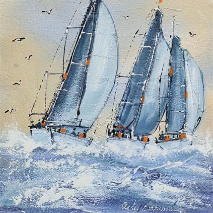 Peinture Trio par Ortis-Bommarito Nicole | Tableau Figuratif Acrylique Marine