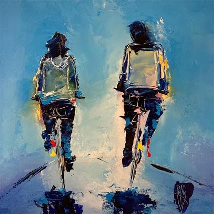 Painting Un p´tit regard by Raffin Christian | Painting Figurative Acrylic, Oil Life style