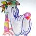 Peinture Droopy par Schroeder Virginie | Tableau Pop-art Icones Pop Acrylique