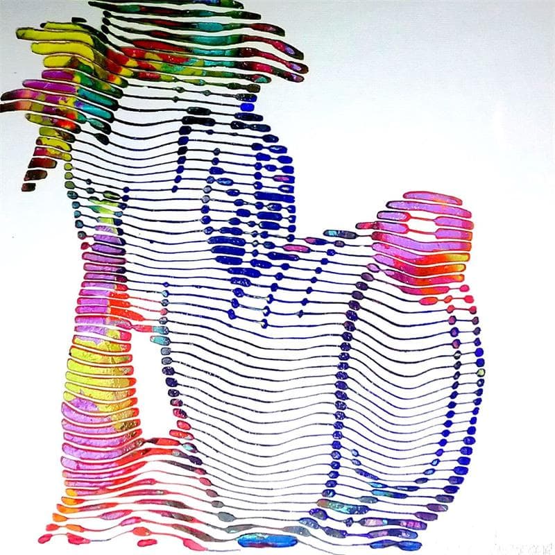 Peinture Droopy par Schroeder Virginie | Tableau Pop-art Icones Pop Acrylique