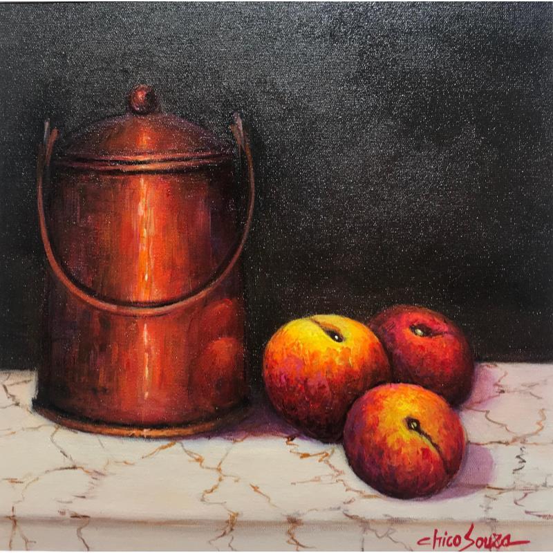 Peinture La tao de cobre par Chico Souza | Tableau Figuratif Natures mortes Huile