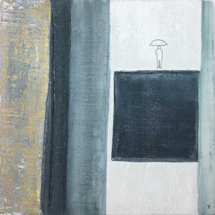 Peinture Piovono Sogni par Roma Gaia | Tableau Abstrait Minimaliste