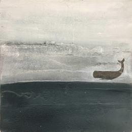 Peinture Quarter past midnight par Roma Gaia | Tableau Abstrait Minimaliste