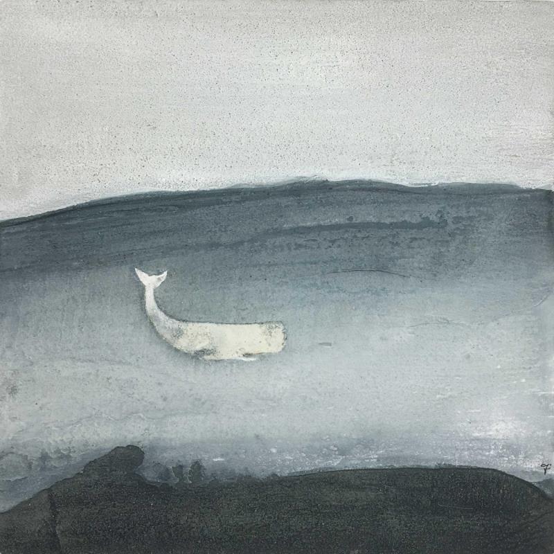 Peinture Nocturne in E minor par Roma Gaia | Tableau Abstrait Minimaliste