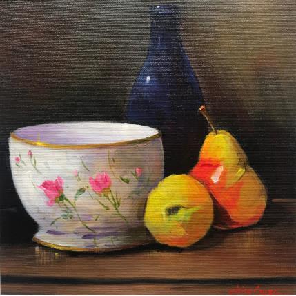 Painting Tigela da vovo by Chico Souza | Painting Figurative Oil Still-life