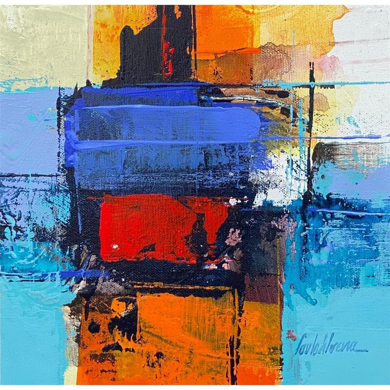 Gemälde Atitude von Silveira Saulo | Gemälde Abstrakt Minimalistisch Acryl