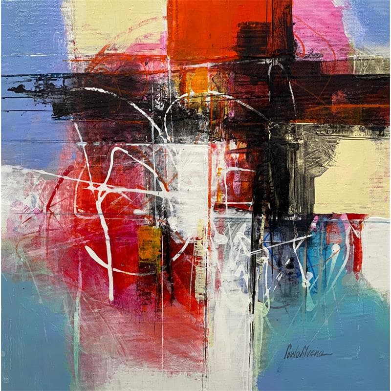 Painting Retorno by Silveira Saulo | Painting Abstract Minimalist Acrylic