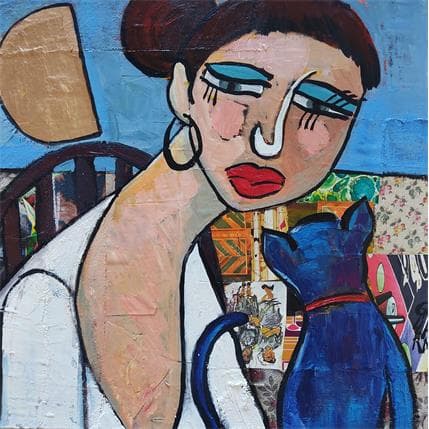 Peinture Por ti par Garcia Gallardo Mercedes | Tableau Art Singulier Huile scènes de vie