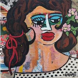 Peinture Estoy par Garcia Gallardo Mercedes | Tableau Art Singulier Huile scènes de vie