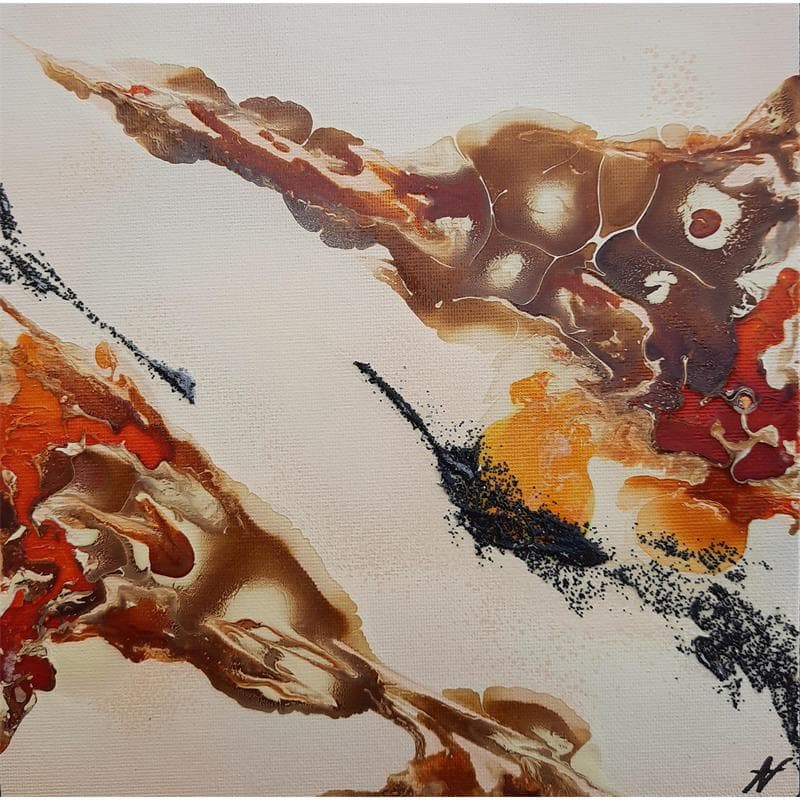 Peinture C666 par Naen | Tableau Abstrait Minimaliste Acrylique