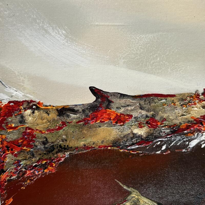 Peinture No Title 6 par Naen | Tableau Abstrait Minimaliste Acrylique