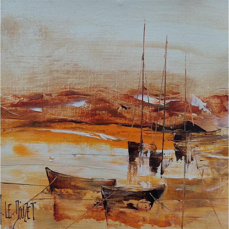 Painting Compo Marine (B19) by Le Diuzet Albert | Painting Figurative Marine Oil