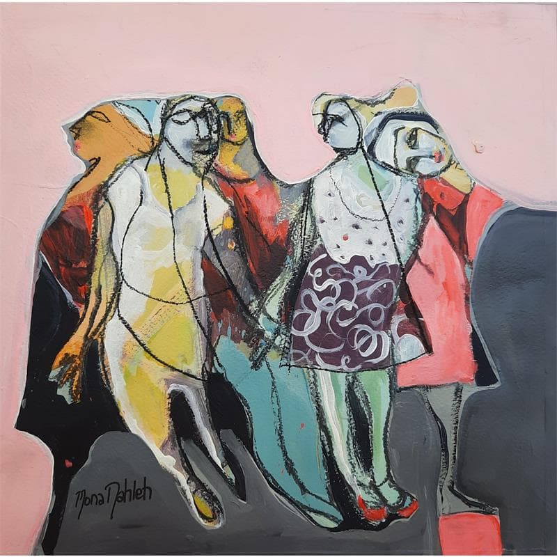 Peinture No Title par Nahleh Mona | Tableau Figuratif Portraits Acrylique
