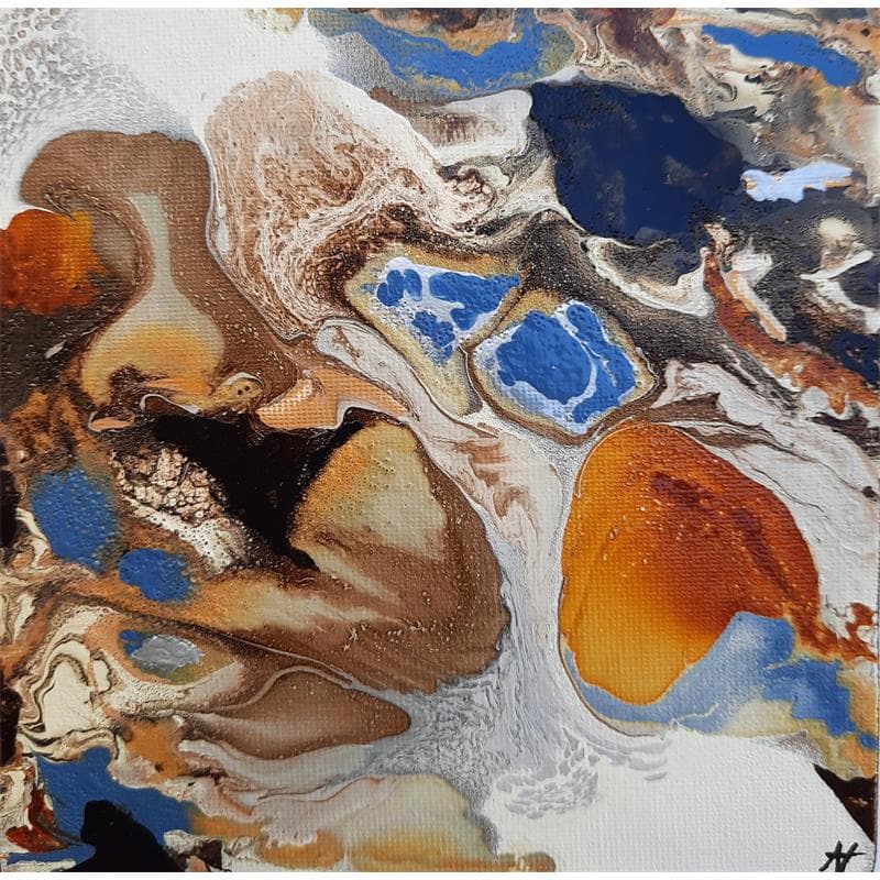 Peinture C734 par Naen | Tableau Abstrait Minimaliste Acrylique