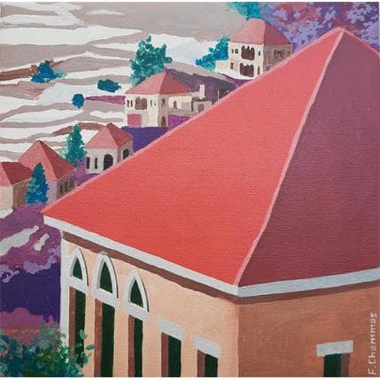 Painting Basskinta by Chammas Fady | Painting Figurative Watercolor Urban