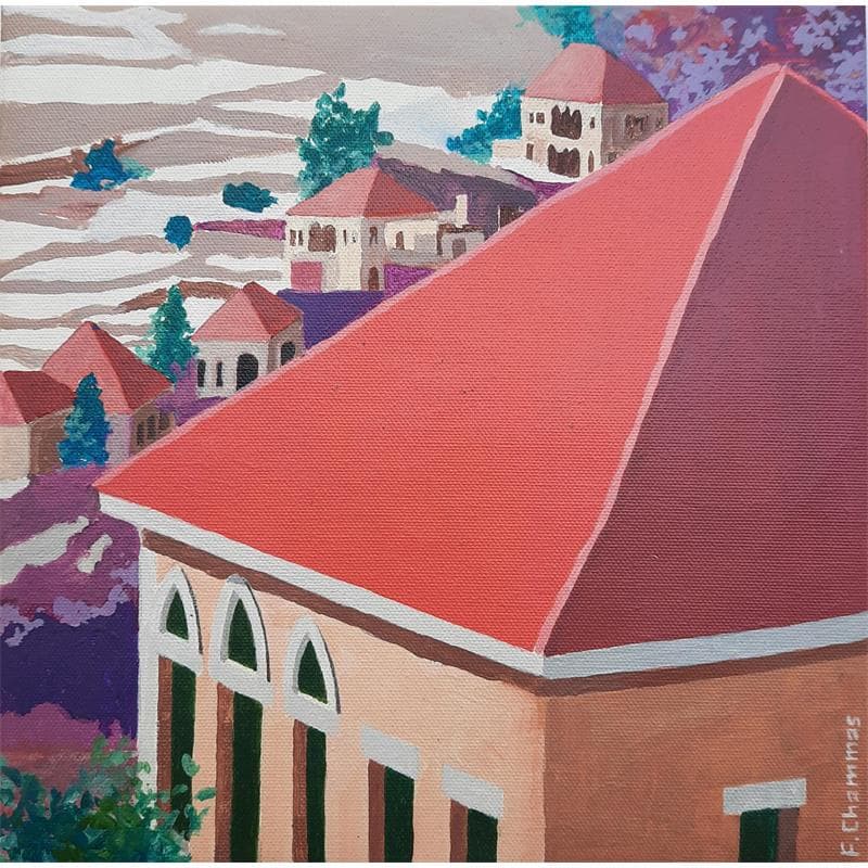 Painting Basskinta by Chammas Fady | Painting Figurative Urban Watercolor