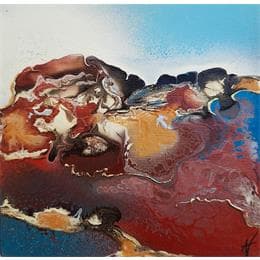 Painting C668 by Naen | Painting Abstract Acrylic Minimalist