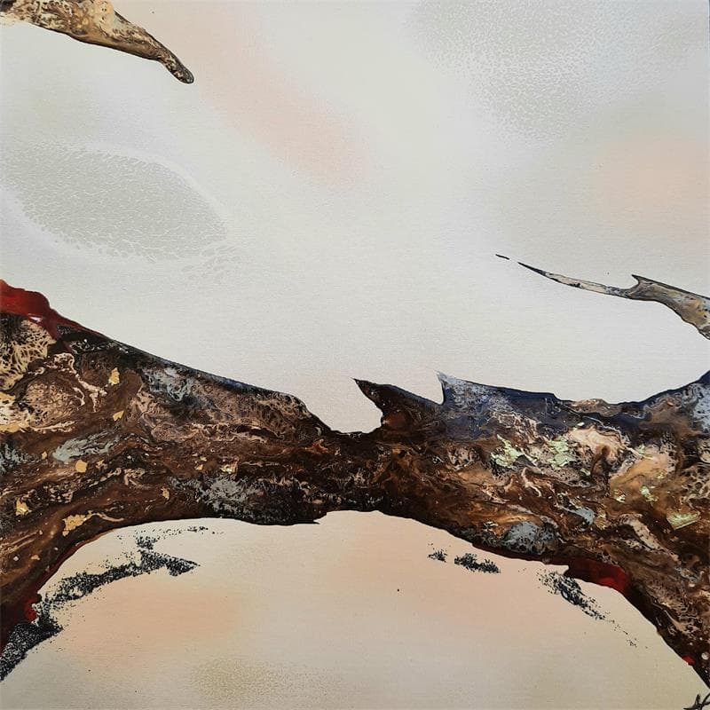 Peinture No Title 6 par Naen | Tableau Abstrait Minimaliste Acrylique