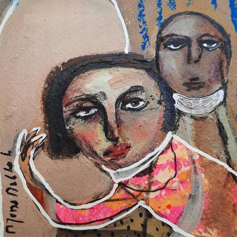 Peinture No Title 9 par Nahleh Mona | Tableau Figuratif Portraits Acrylique
