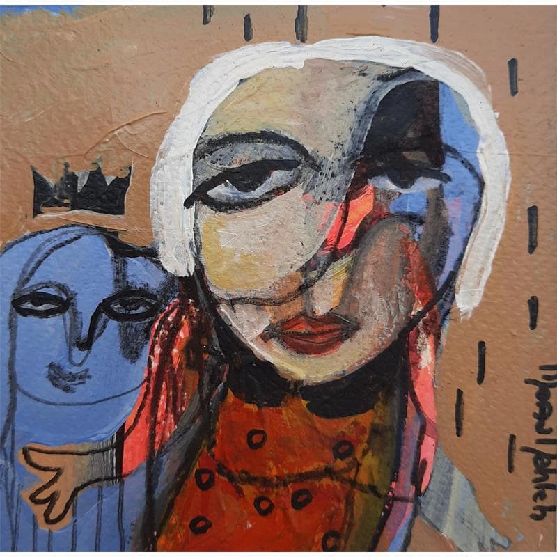 Peinture No Title 8 par Nahleh Mona | Tableau Figuratif Portraits Acrylique