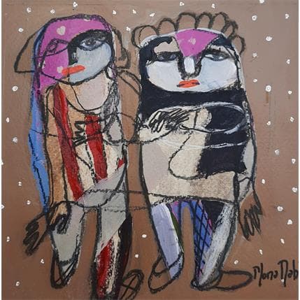 Peinture No Title 12 par Nahleh Mona | Tableau Figuratif Acrylique Portraits