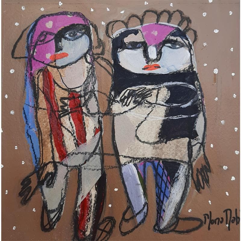 Peinture No Title 12 par Nahleh Mona | Tableau Figuratif Portraits Acrylique