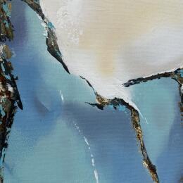 Peinture No Title 4 par Naen | Tableau Abstrait Acrylique minimaliste