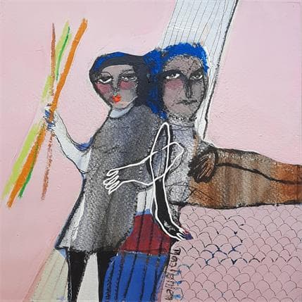 Peinture No Title 11 par Nahleh Mona | Tableau Figuratif Acrylique Portraits