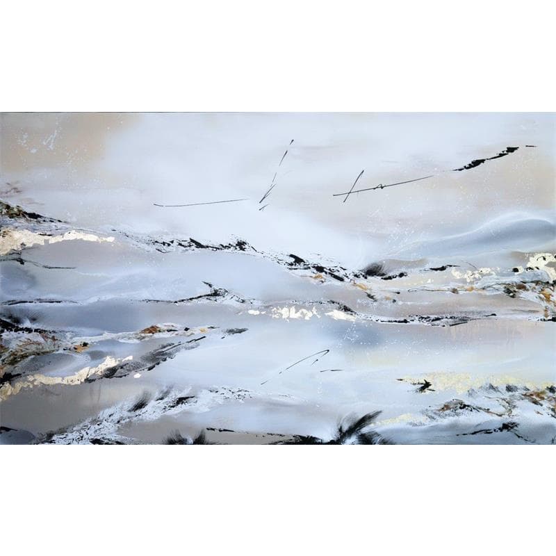 Peinture 413 (162X97 cm) par Naen | Tableau Abstrait Minimaliste Acrylique