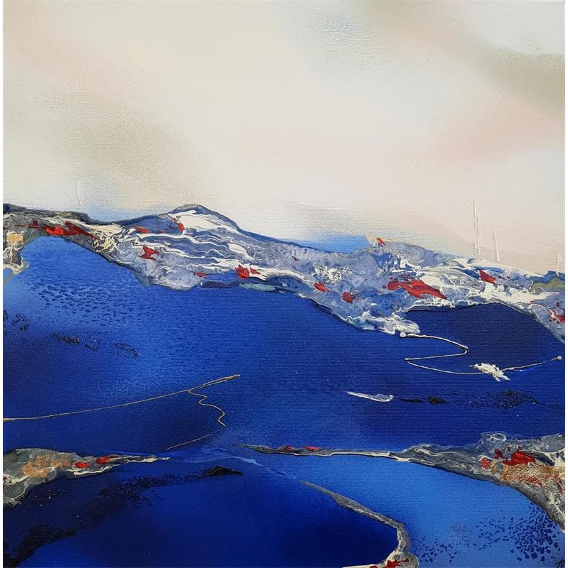 Painting C551 by Naen | Painting Abstract Minimalist Acrylic