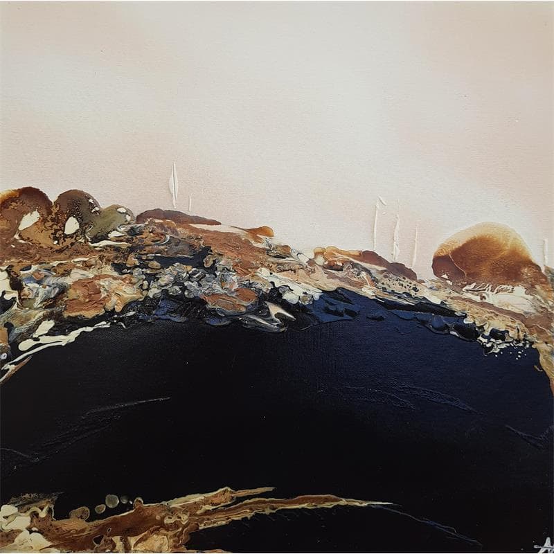 Peinture C692 par Naen | Tableau Abstrait Minimaliste Acrylique