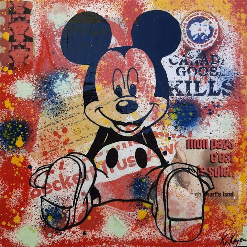 Peinture Mickey 2 par Kikayou | Tableau Pop-art Icones Pop Graffiti