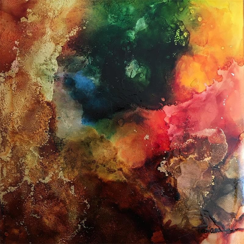 Peinture Les hivers de vos malheurs par Stephan Tatiana | Tableau Figuratif Minimaliste