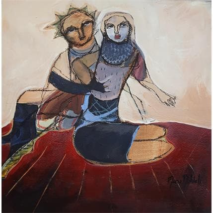 Peinture No Title 13 par Nahleh Mona | Tableau Figuratif Acrylique Portraits