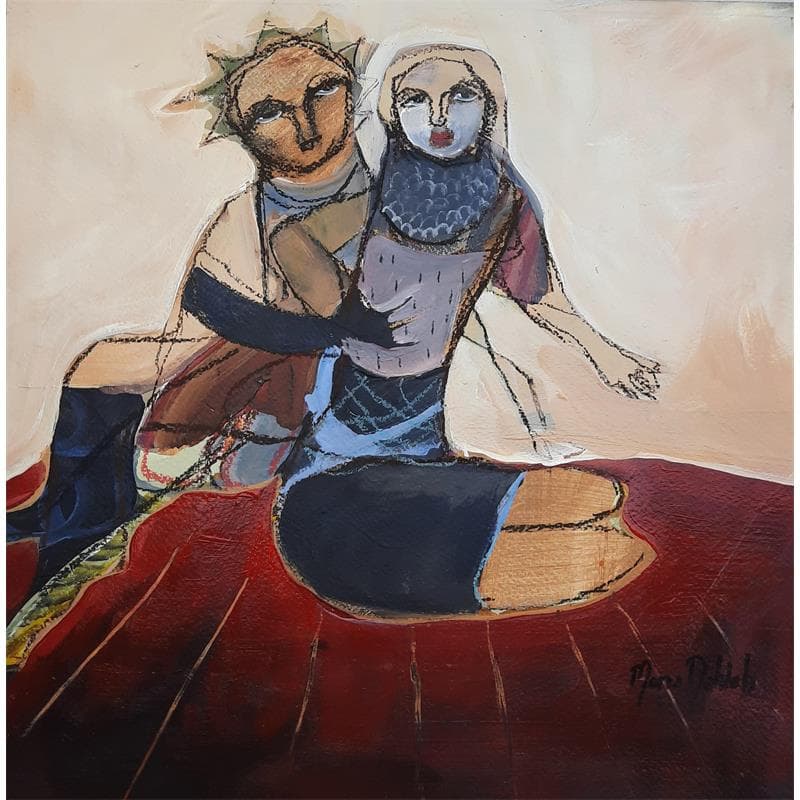 Peinture No Title 13 par Nahleh Mona | Tableau Figuratif Portraits Acrylique