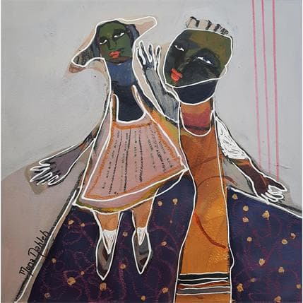 Peinture No Title 12 par Nahleh Mona | Tableau Figuratif Acrylique Portraits