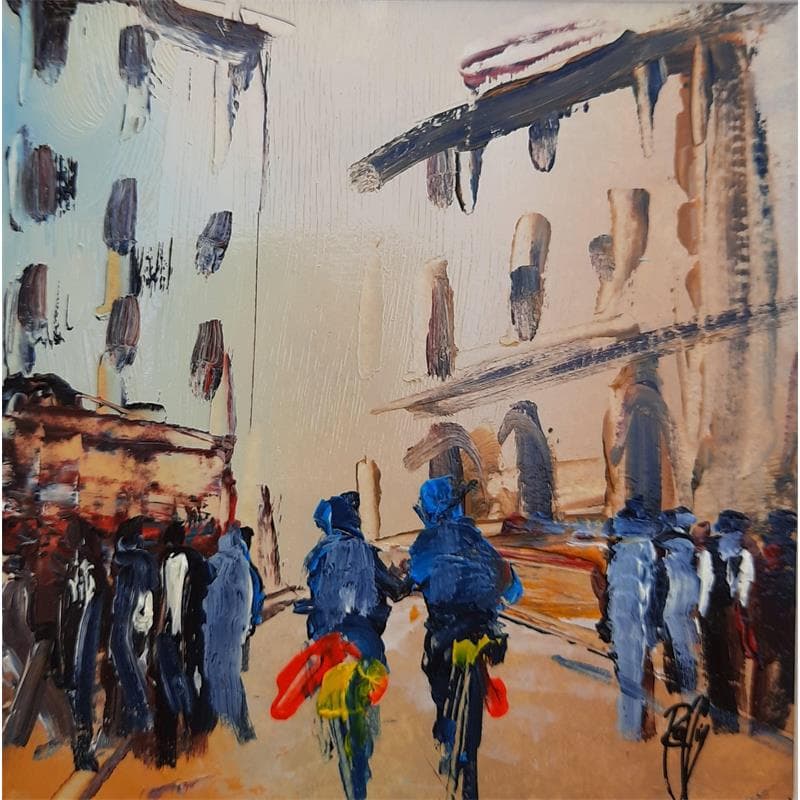 Peinture Journée Plaisir par Raffin Christian | Tableau Figuratif Scènes de vie Huile Acrylique