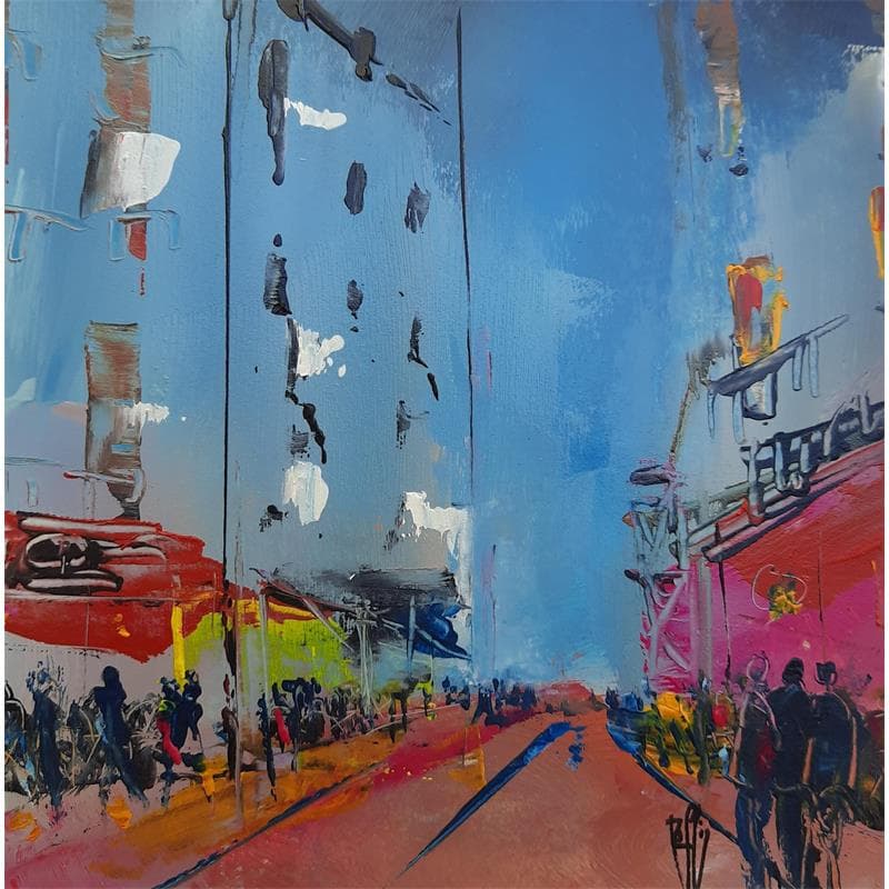 Painting Soir de nous by Raffin Christian | Painting Figurative Life style Oil Acrylic