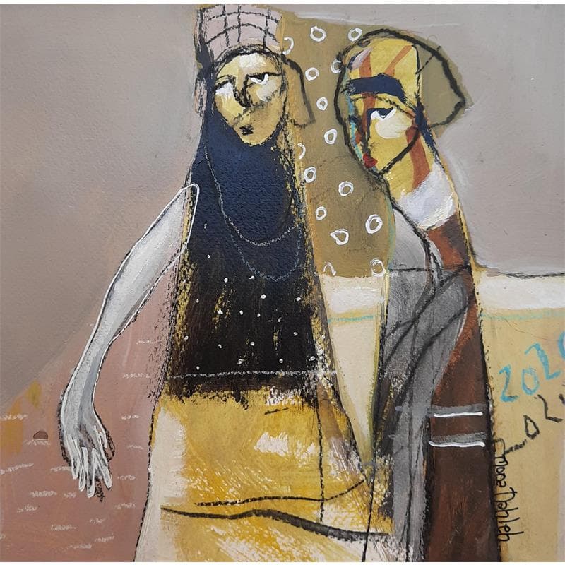 Peinture No Title 8 par Nahleh Mona | Tableau Figuratif Portraits Acrylique