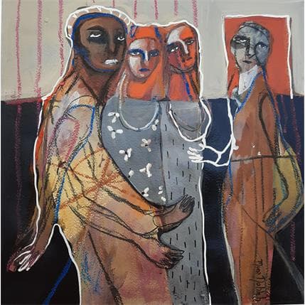 Peinture No Title 11 par Nahleh Mona | Tableau Figuratif Acrylique Portraits