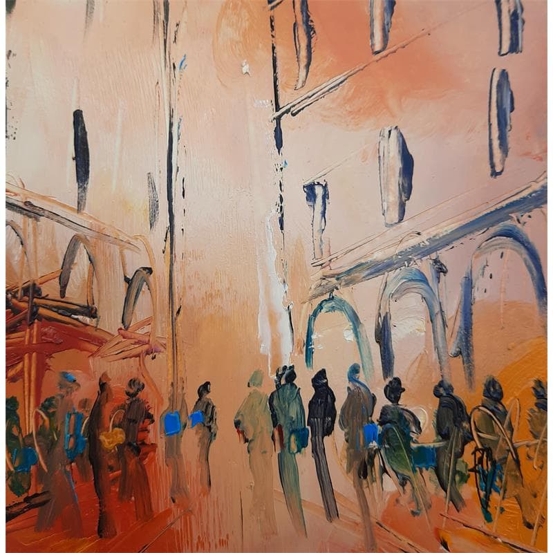 Painting Arcade by Raffin Christian | Painting Figurative Life style Oil Acrylic