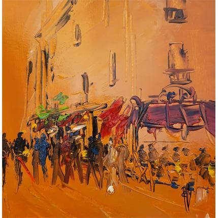 Painting Jaune by Raffin Christian | Painting Figurative Acrylic, Oil Life style