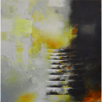 Peinture The only way is up par Lundh Jonas | Tableau Figuratif Acrylique Marine